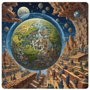 Surreal Earth Art Print